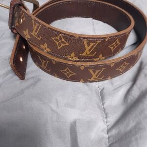 COPY - Louis Vuitton belt , upcycled from a authentic Louis Vuitton bag . Size …